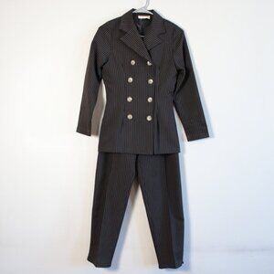 Alyn Page Vintage 90s Two-Piece Pinstripe Suit XS